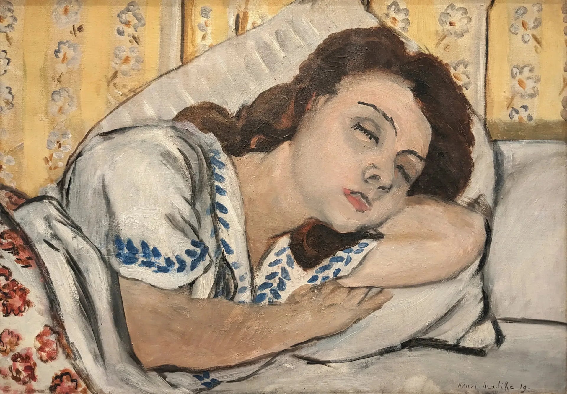 Marguerite endormie - Henri Matisse image 1 reproduction de peinture à l’huile