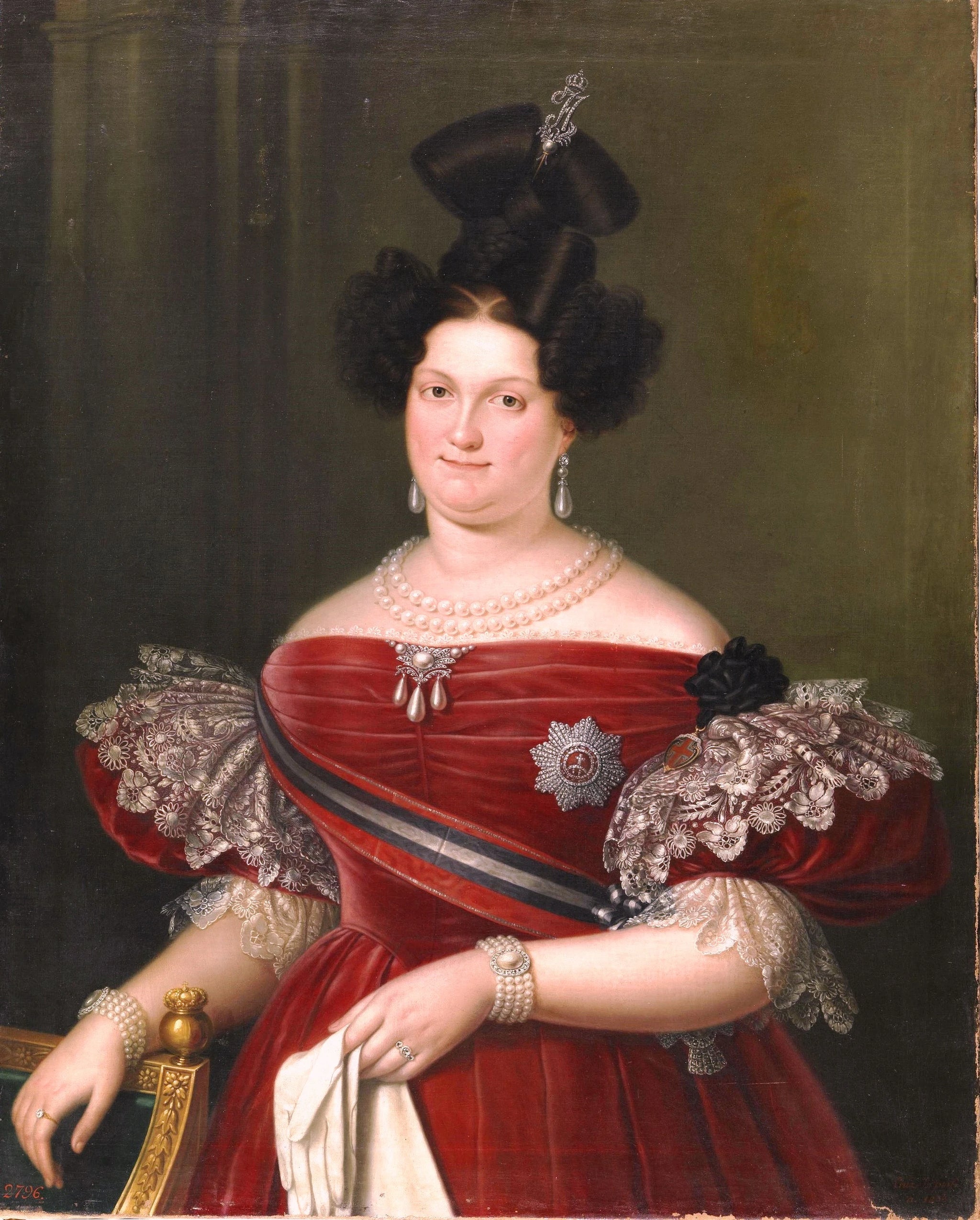 María Cristina de Bourbon - Luis de la Cruz