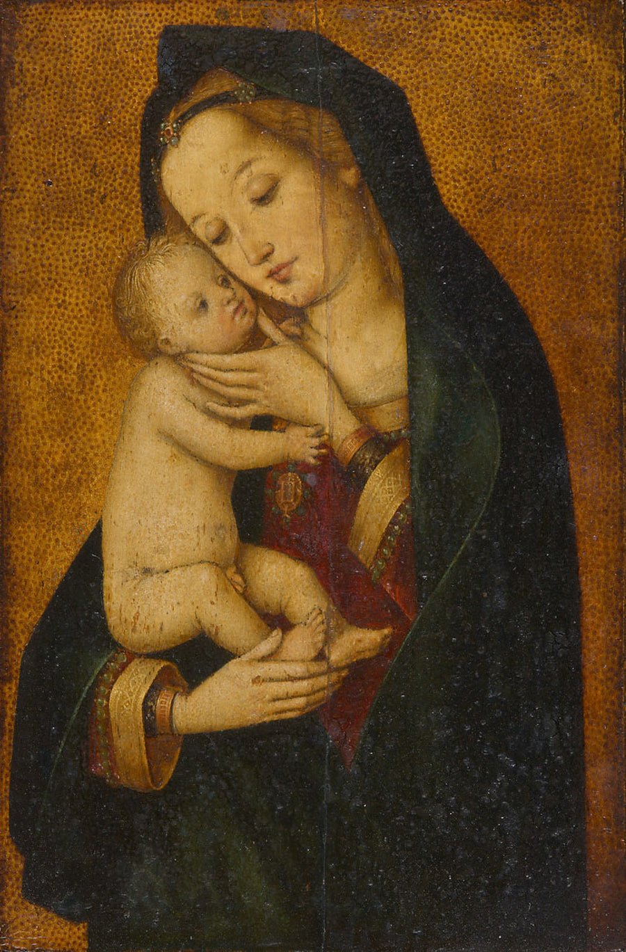 Maria, das Kind liebkosend - Hans Holbein the Elder