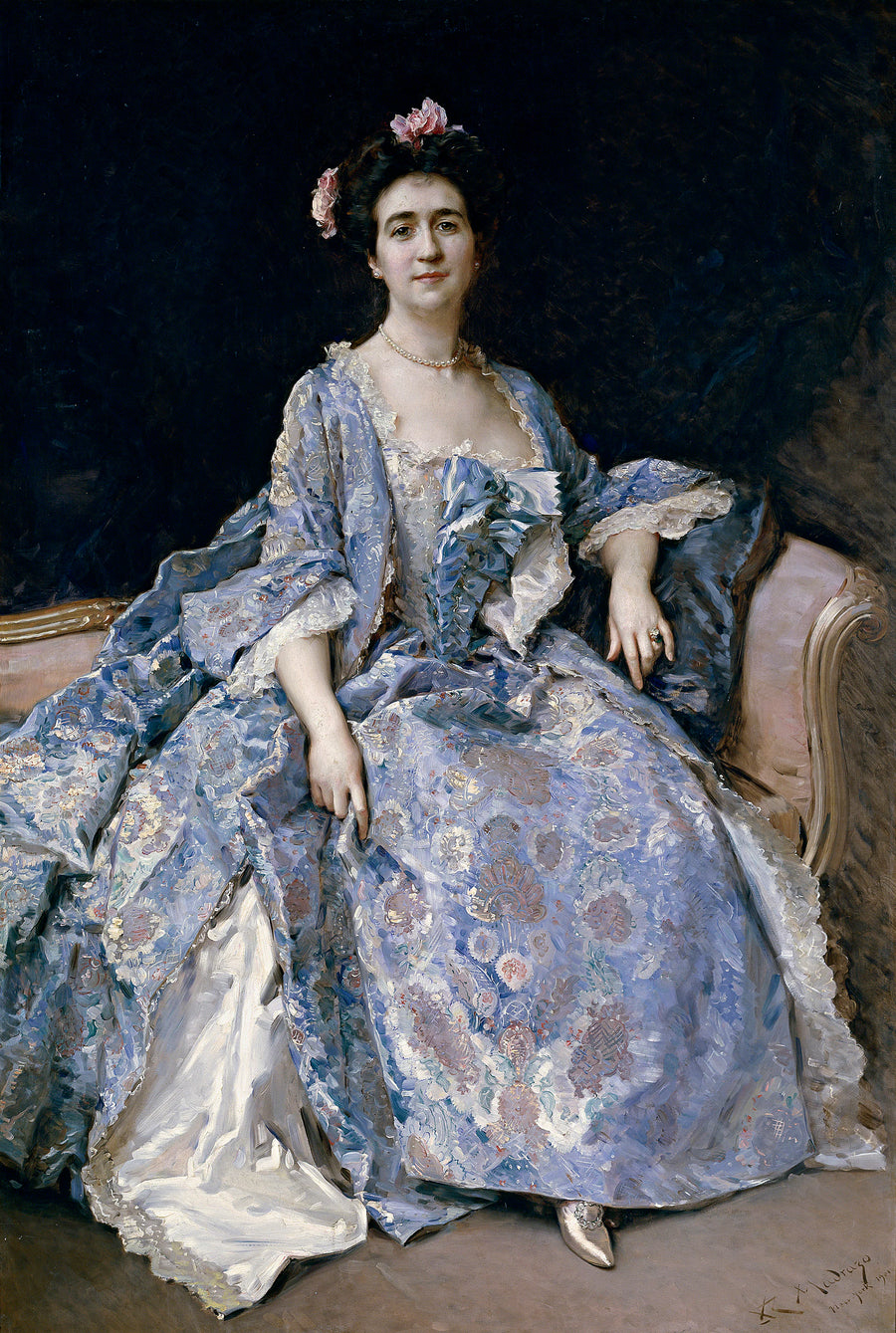 Maria Hahn épouse du peintre - Raimundo de Madrazo y Garreta
