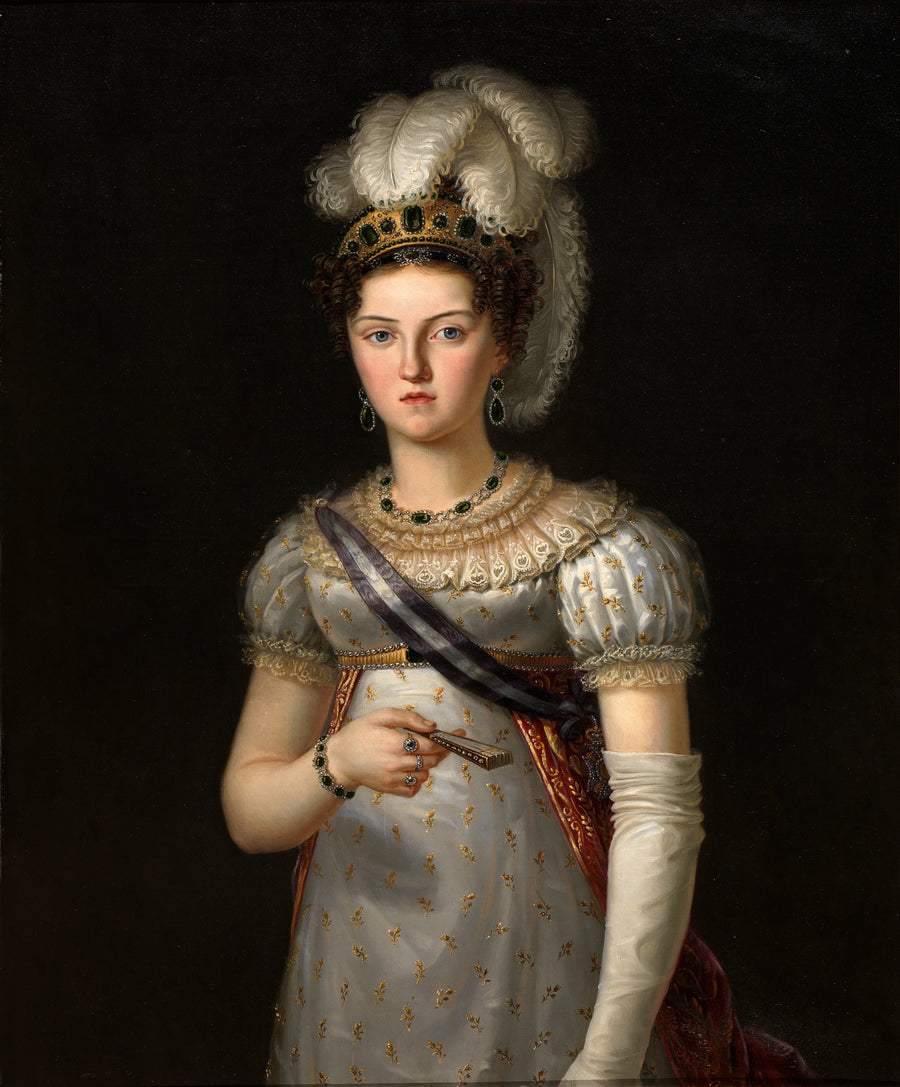 Maria Josepha Amalia de Saxe, reine d'Espagne, troisième épouse de Ferdinand VII - Francisco José Pablo Lacoma Sans