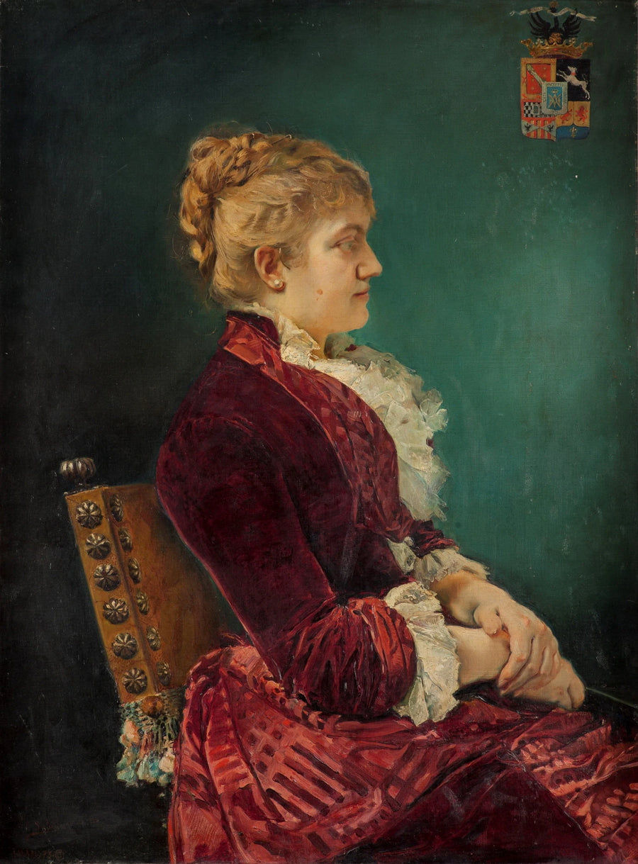 María de las Mercedes de Alcázar et Nero Vera de Aragón, marquise de Coquilla - Emilio Sala Francés