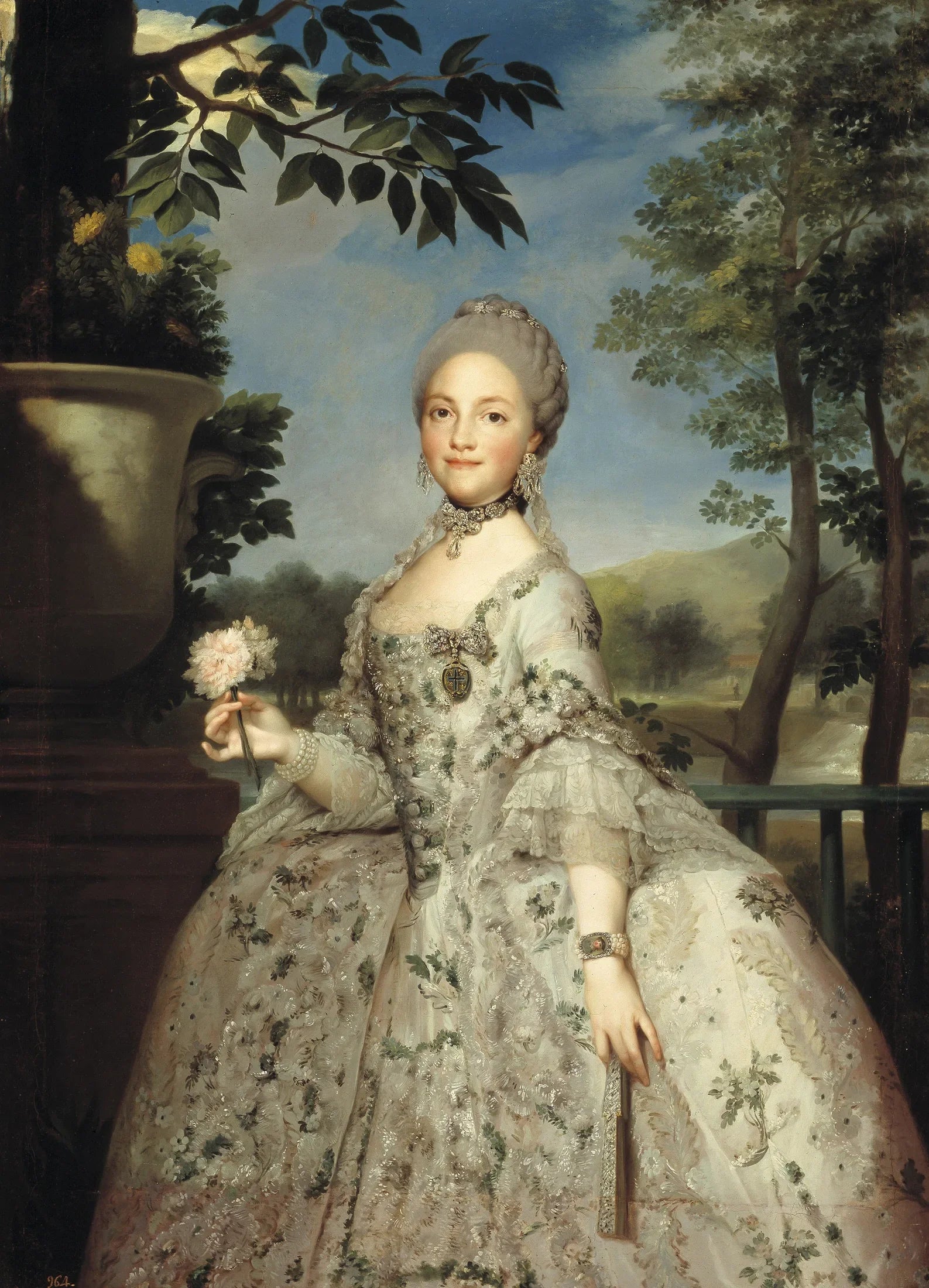 María Luisa de Parme, princesse des Asturies - Anton Raphael Mengs image 1 tableau peint à l’huile sur toile