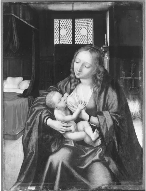 Maria met kind - Quentin Metsys image 1 tableau peint à l’huile sur toile