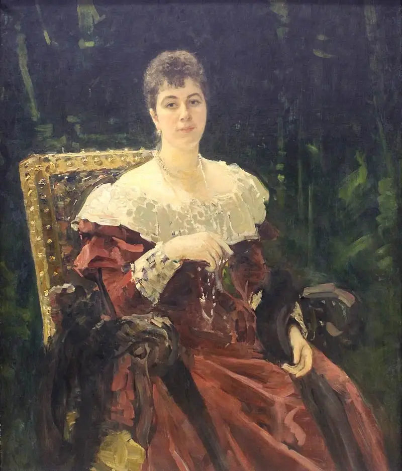 Maria Tenisheva - Ilya Repin image 1 reproduction artisanale de tableau