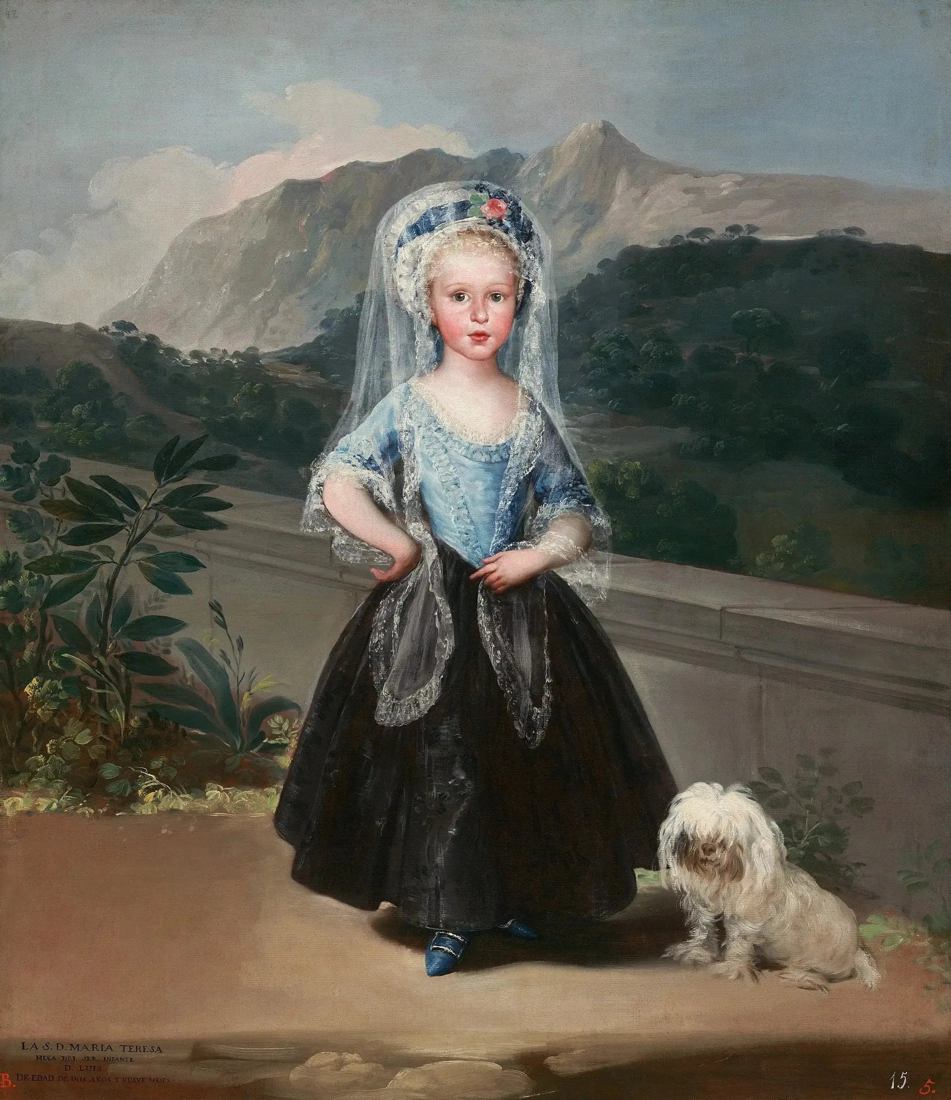 María Teresa de Borbón y Vallabriga, plus tard Condesa de Chinchón - Francisco de Goya image 1 copie peinte à la main à l’huile