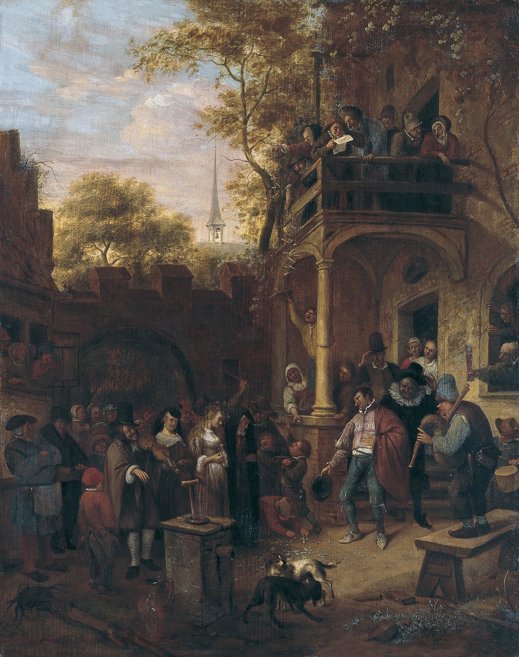 Mariage champêtre - Jan Steen image 1 copie de tableau peinte à la main
