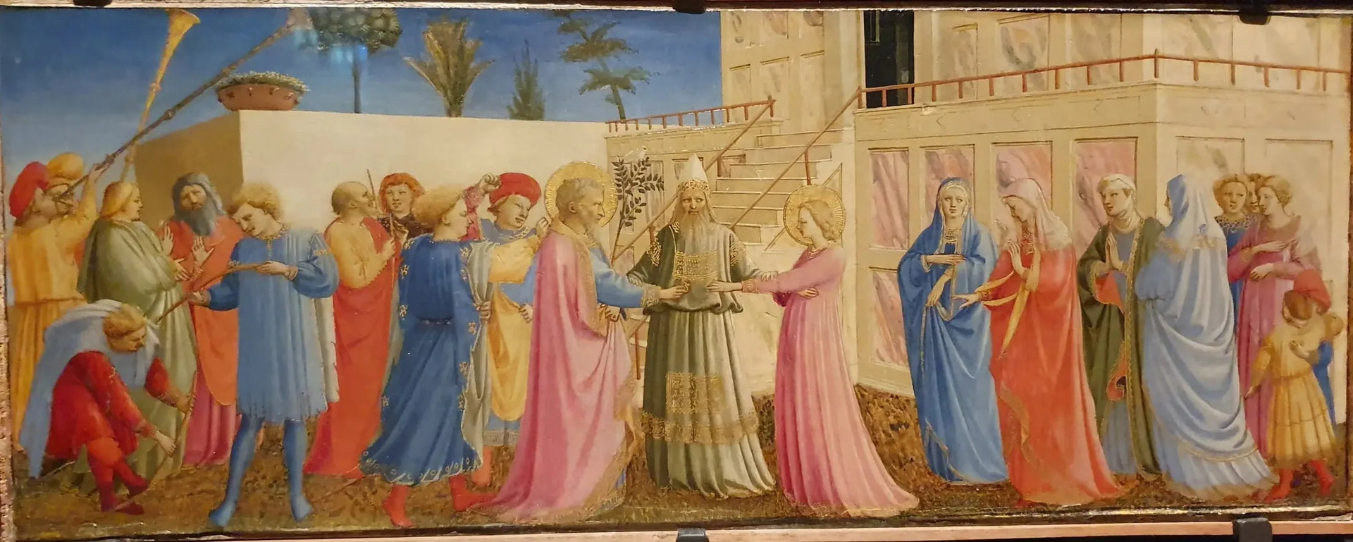 Mariage de la Vierge - Fra Angelico image 1 copie peinte à la main à l’huile