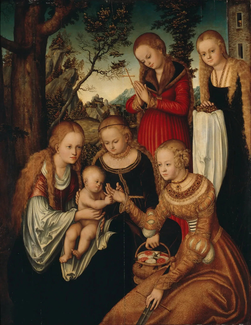 Mariage de Sainte Catherine - Lucas Cranach the Elder