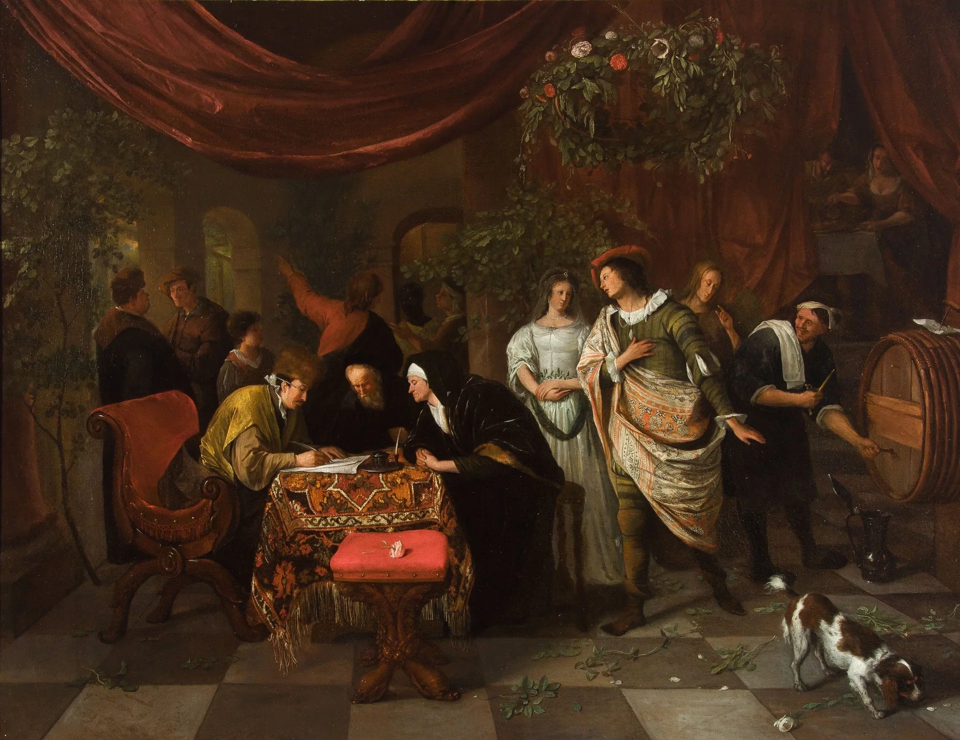 Mariage de Tobias et Sarah - Jan Steen image 1 reproduction réalisée par Alpha Reproduction