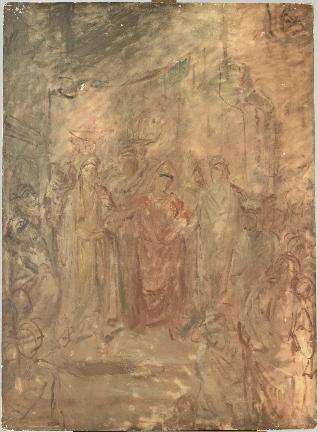 Mariage juif à Constantine - Théodore Chassériau image 1 tableau peint à l’huile sur toile