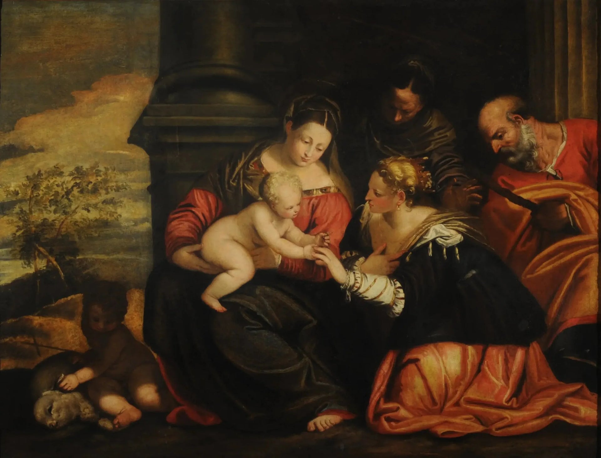 Mariage mystique de sainte Catherine d'Alexandrie - Paul Véronèse image 1 reproduction d’œuvre d’art à l’huile