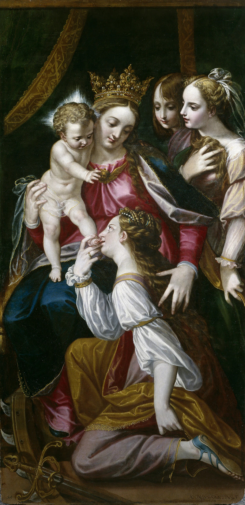 Le Mariage mystique de Sainte Catherine - Alonso Sánchez Coello