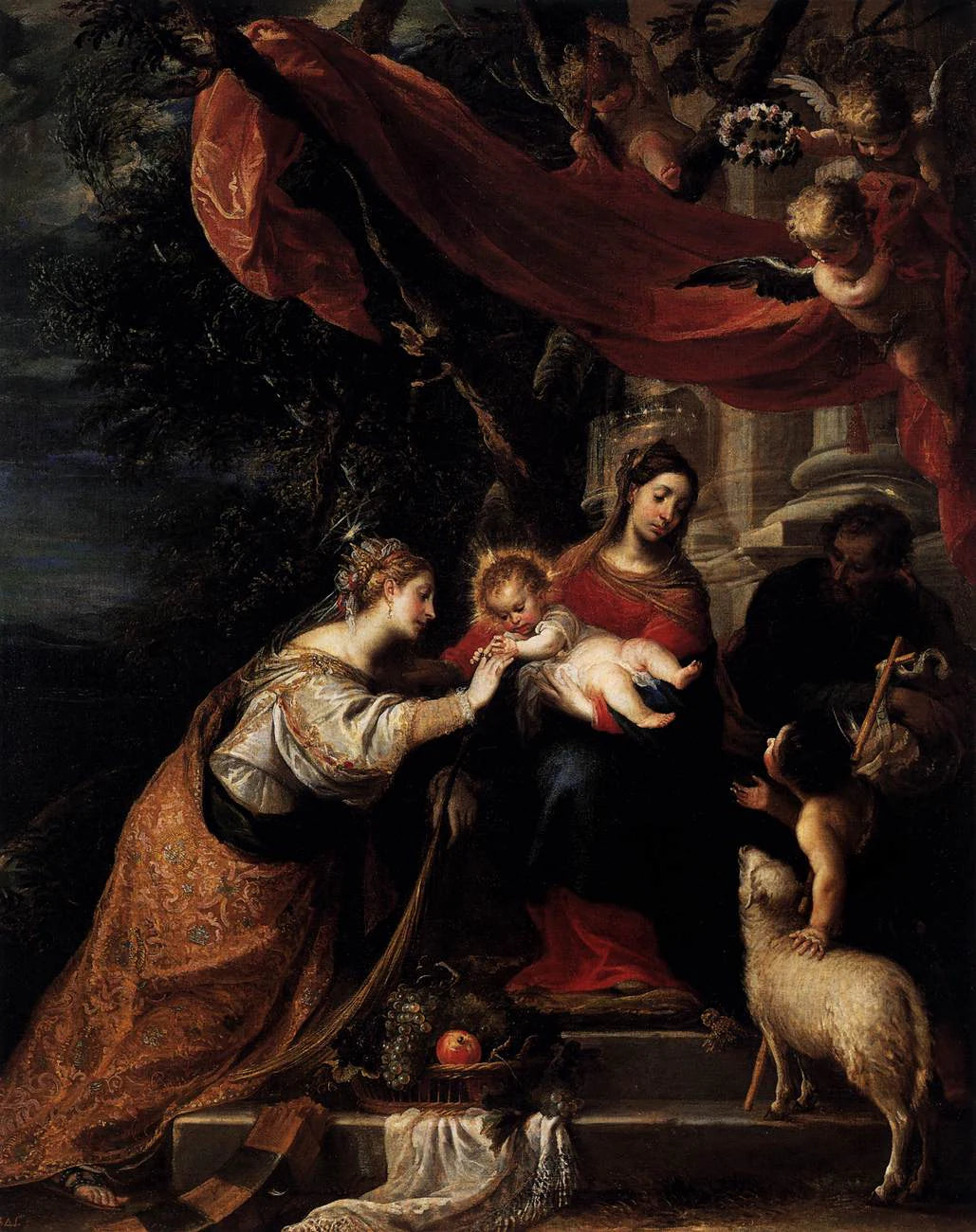 Le Mariage mystique de Sainte Catherine - Mateo Cerezo