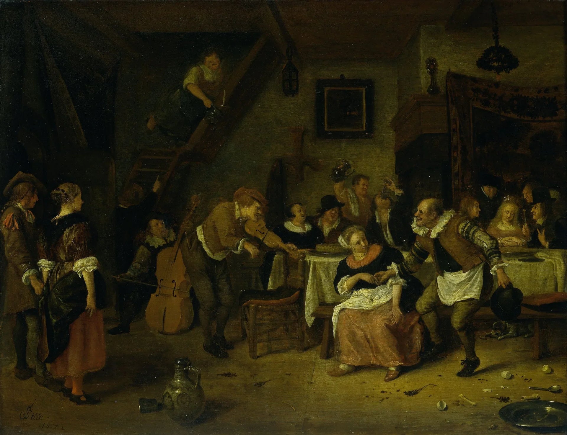 Mariage paysan - Jan Steen image 1 tableau peint à l’huile sur toile