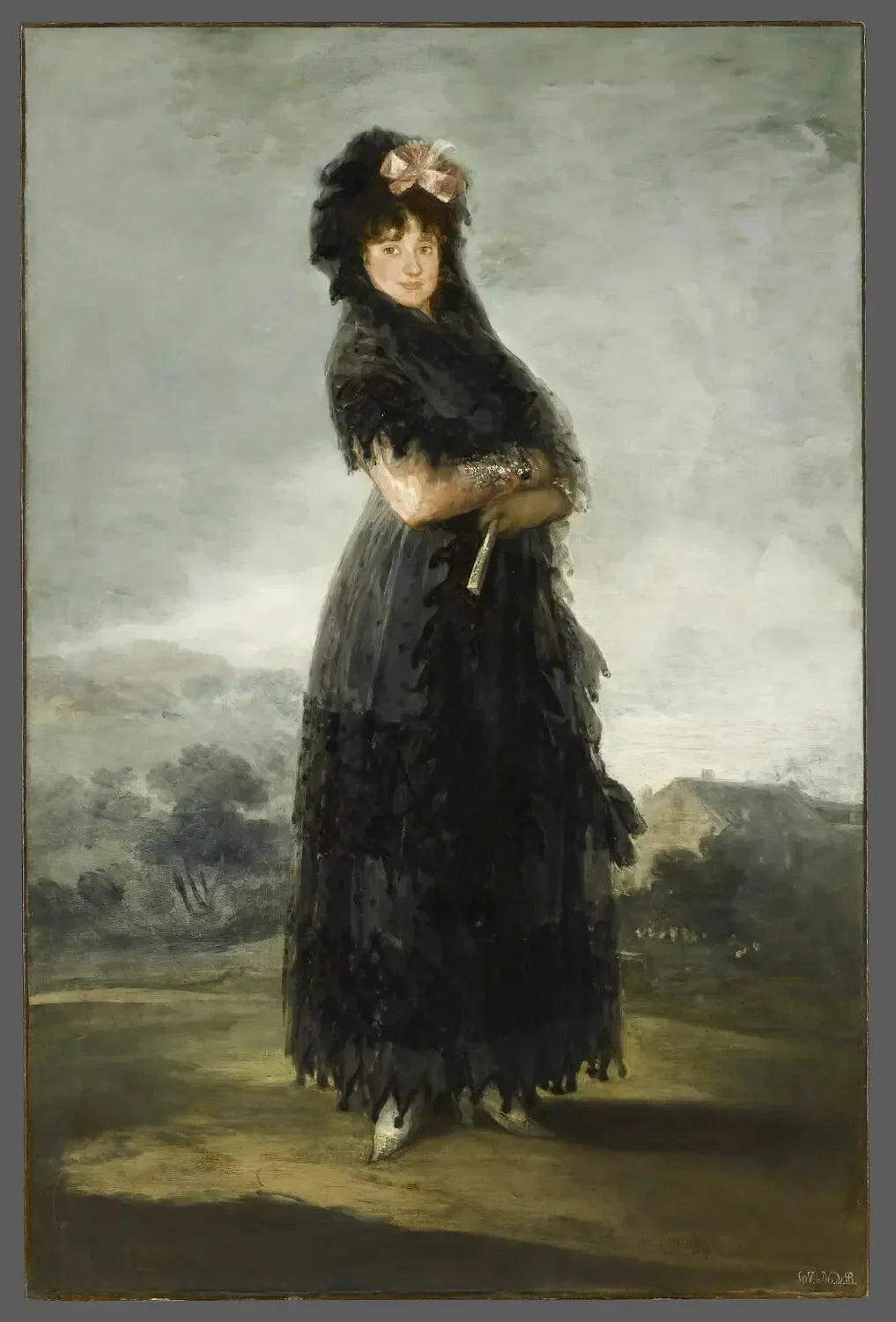 Mariana Waldstein, marquise de Santa Cruz - Francisco de Goya image 1 reproduction artisanale de tableau