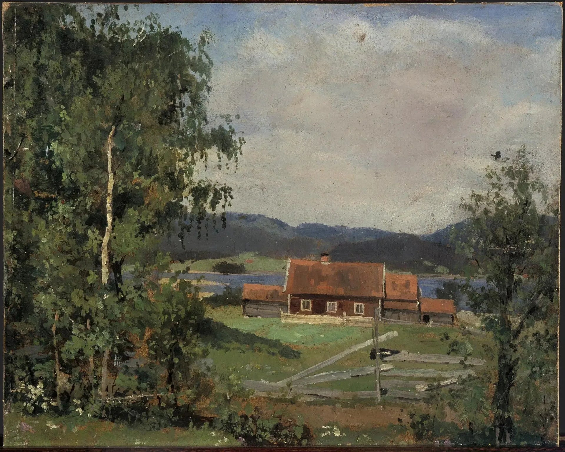 Maridalen - Edvard Munch image 1 copie peinte à la main à l’huile