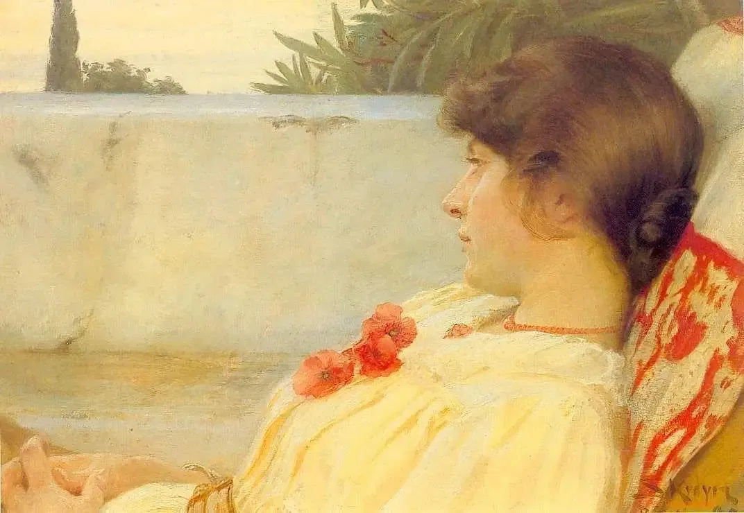 Marie à Ravello - Peder Severin Krøyer image 1 reproduction d’œuvre d’art à l’huile