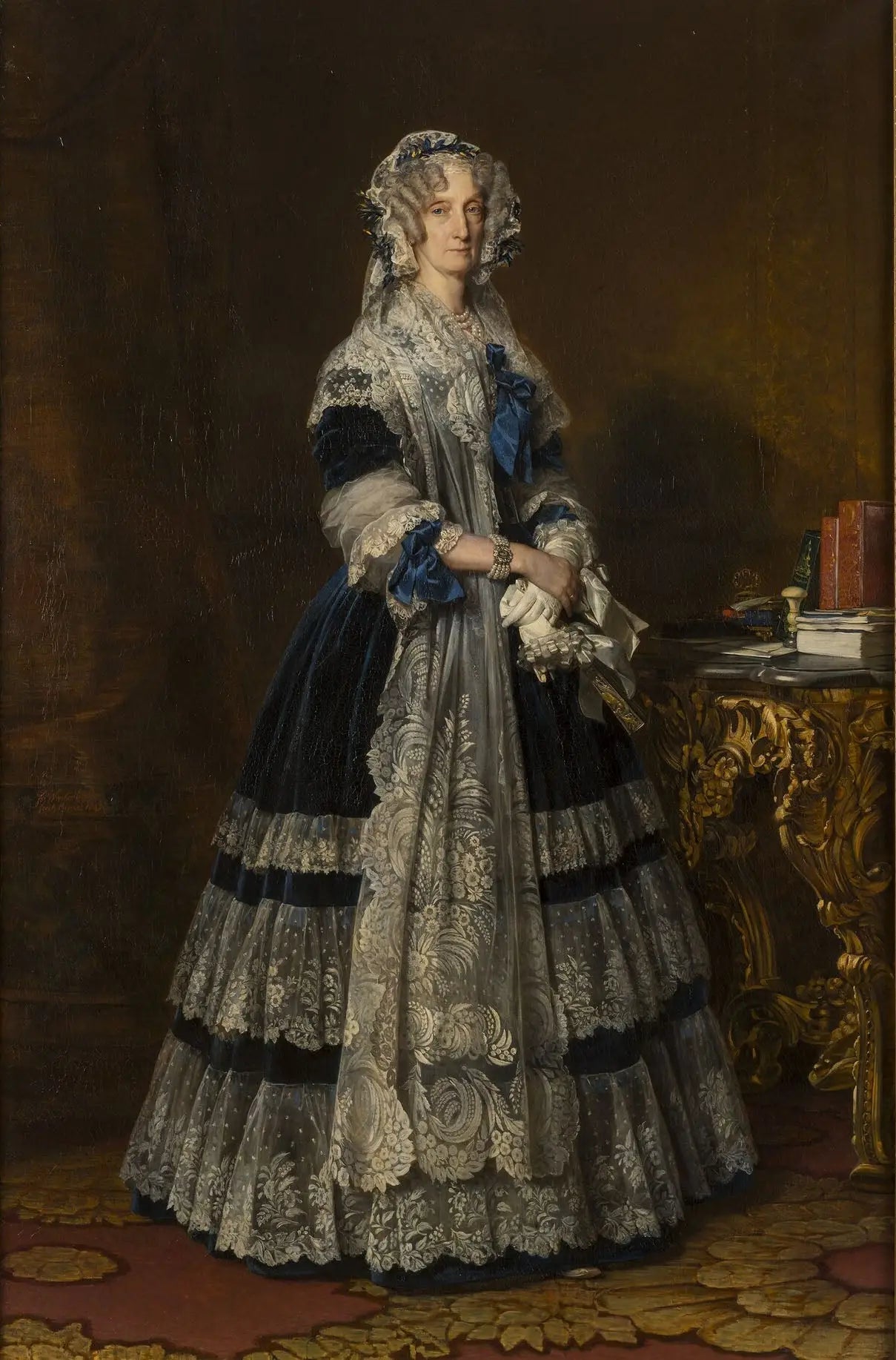 Marie-Amélie de Bourbon, princesse des Deux Siciles, reine des Français (1782-1866) - Franz Xaver Winterhalter image 1 reproduction d’œuvre d’art à l’huile