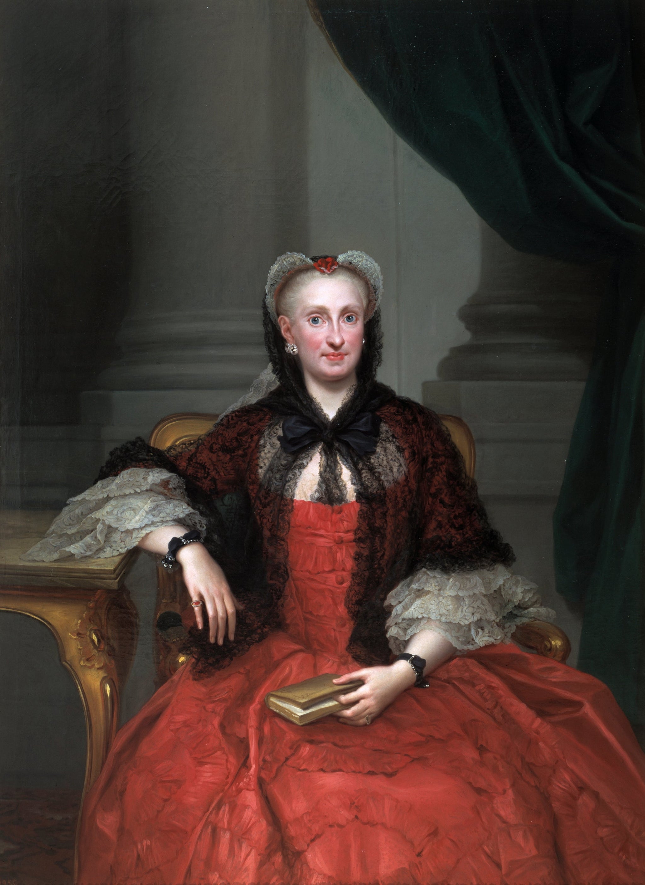 Marie-Amélie de Saxe - Anton Raphael Mengs image 1 reproduction de peinture à l’huile