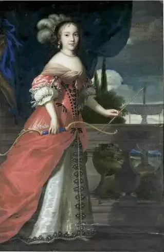 Marie Anne Mancini en chasseresse - Juste d'Egmont image 1 copie peinte à la main à l’huile