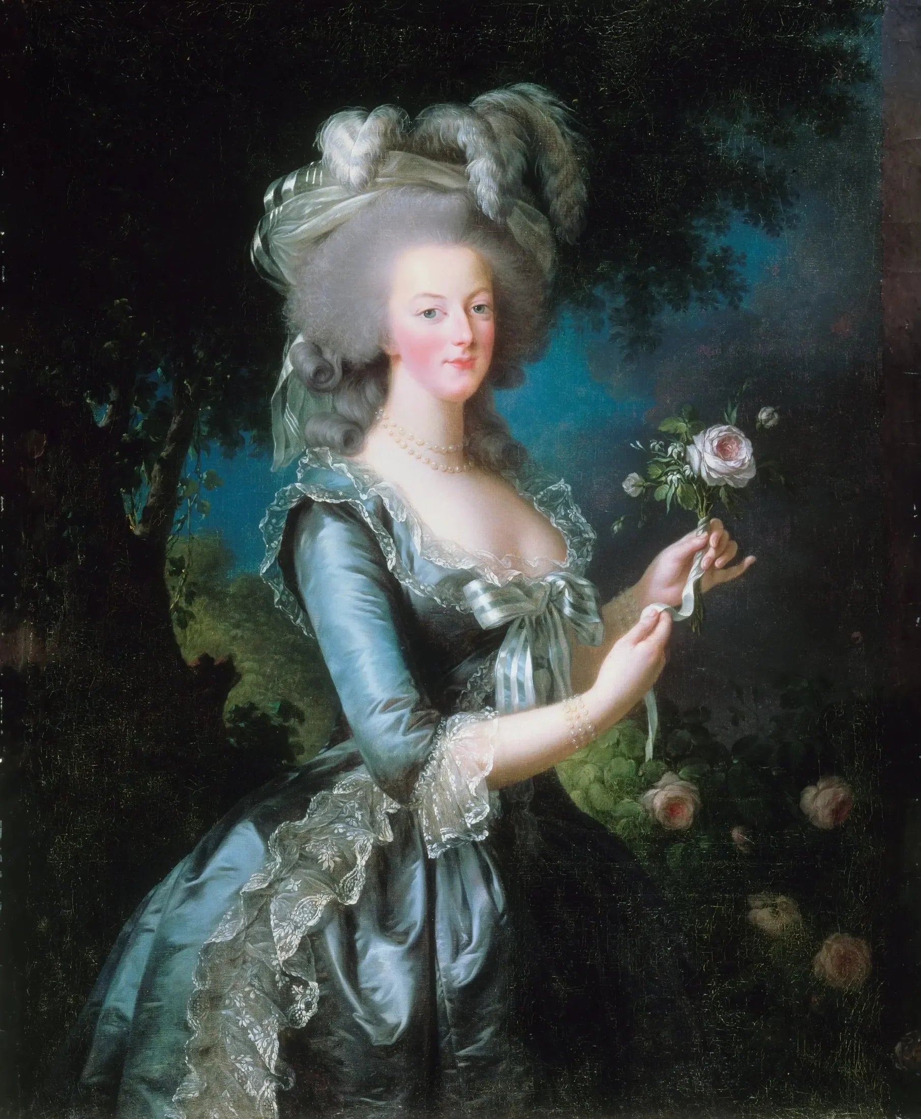 Marie-Antoinette dite « à la Rose » - Élisabeth Vigée Le Brun image 1 reproduction d’œuvre d’art à l’huile