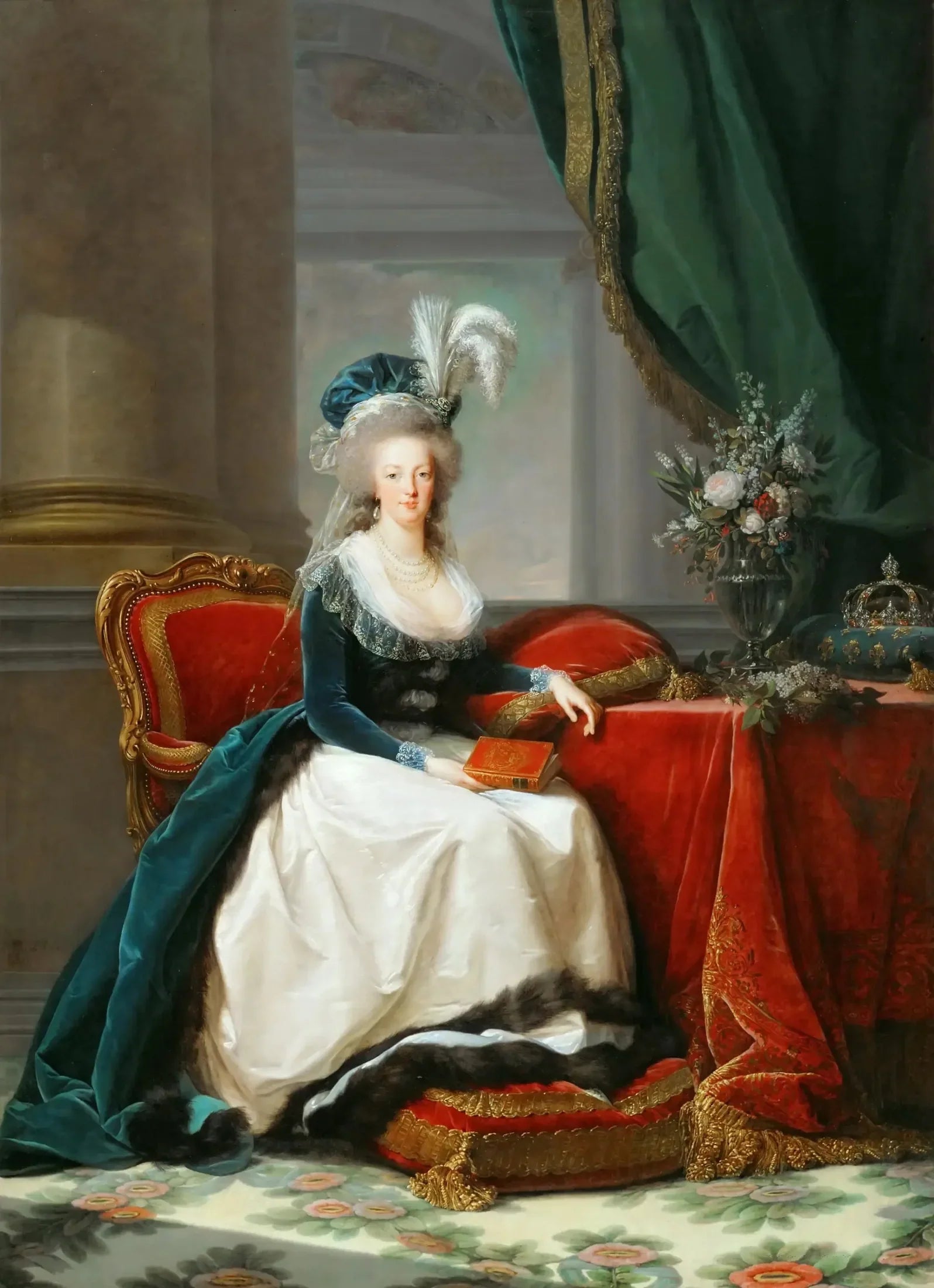 Marie-Antoinette, reine de France - Élisabeth Vigée Le Brun image 1 reproduction d’œuvre d’art à l’huile