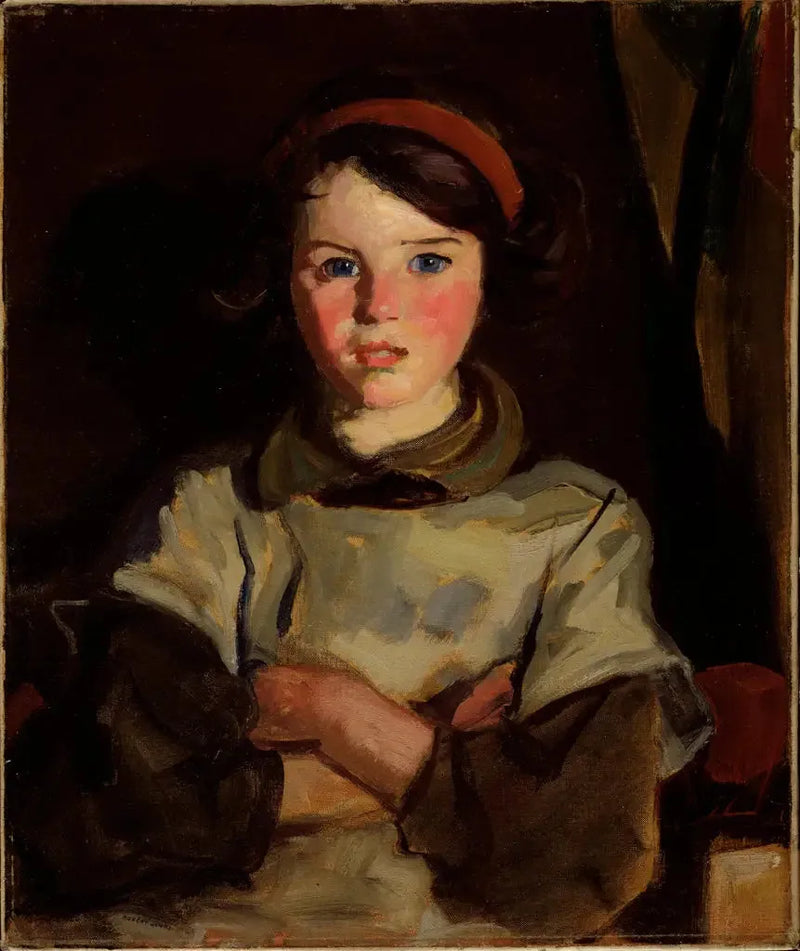 Marie au ruban rouge - Robert Henri