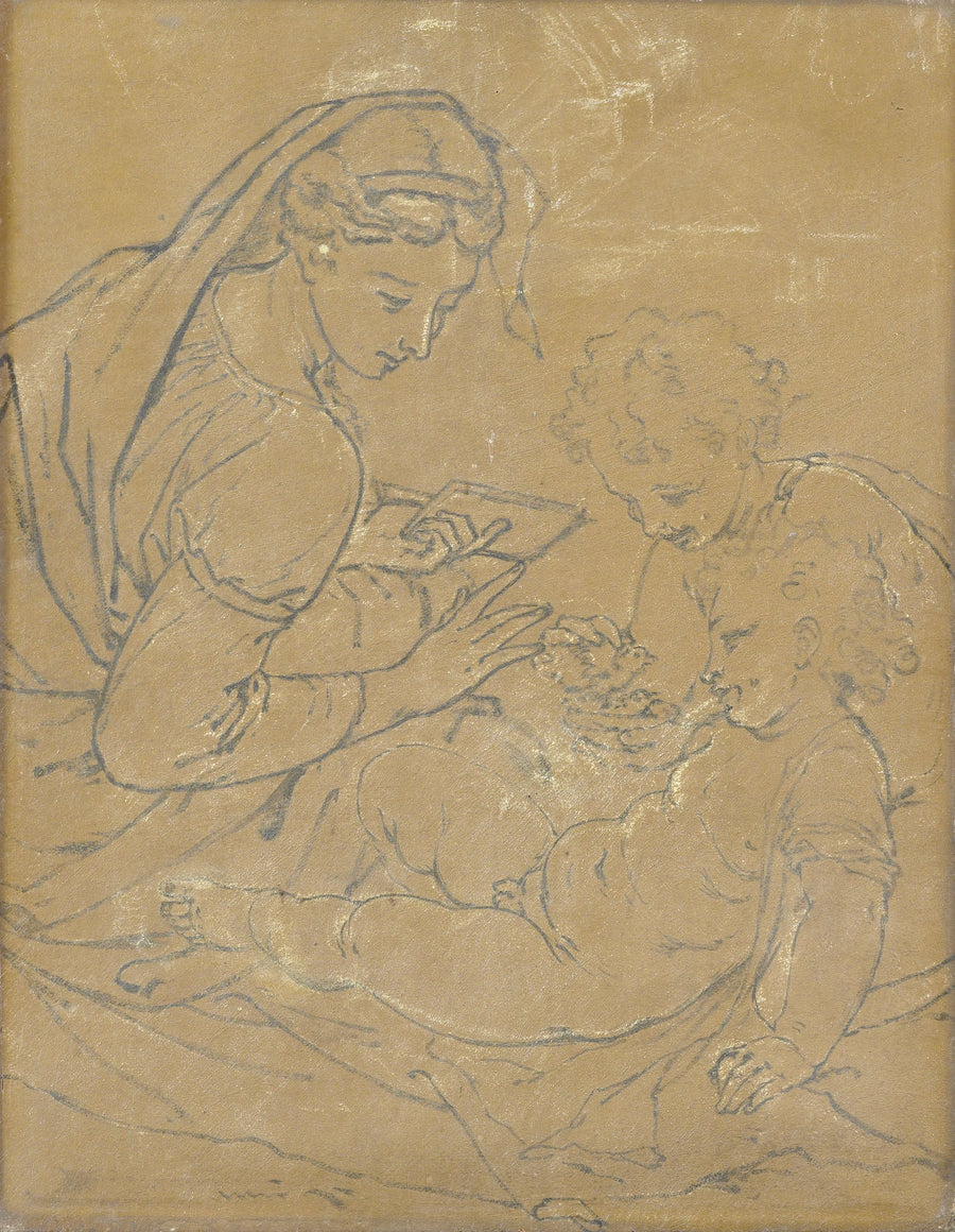 Marie avec l'enfant et John - Adriaen van der Werff