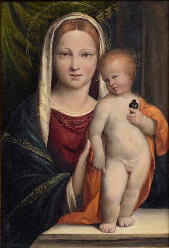 Marie avec l'Enfant Jésus - Benvenuto Tisi image 1 copie de tableau peinte à la main