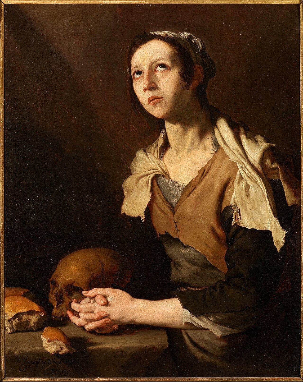 Marie d'Égypte - Jusepe de Ribera image 1 reproduction artisanale de tableau