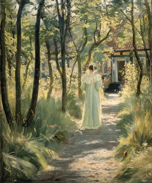 Marie dans le jardin - Peder Severin Krøyer image 1 tableau peint à l’huile sur toile