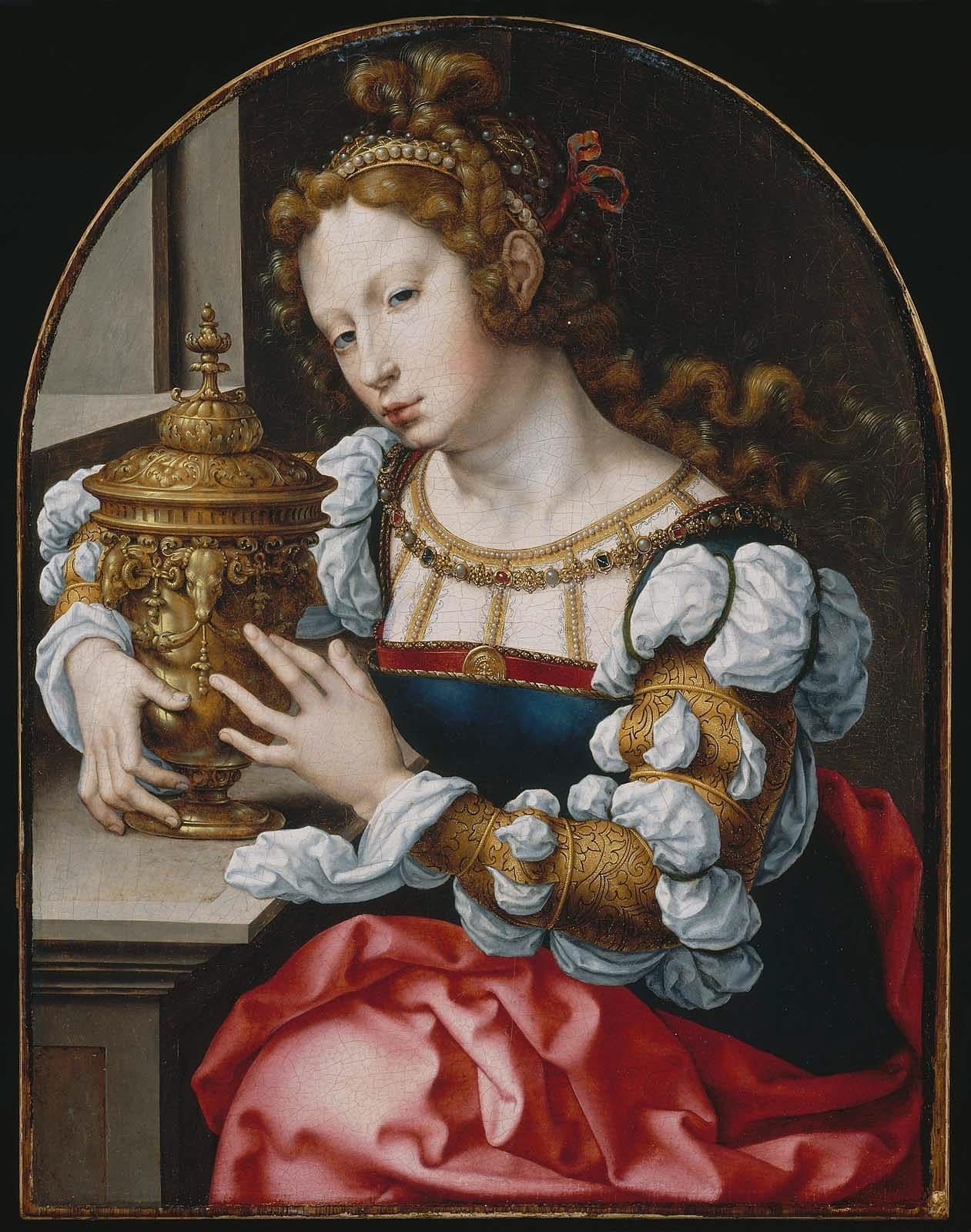 Marie de Magdala - Jan Gossaert image 1 reproduction artisanale de tableau