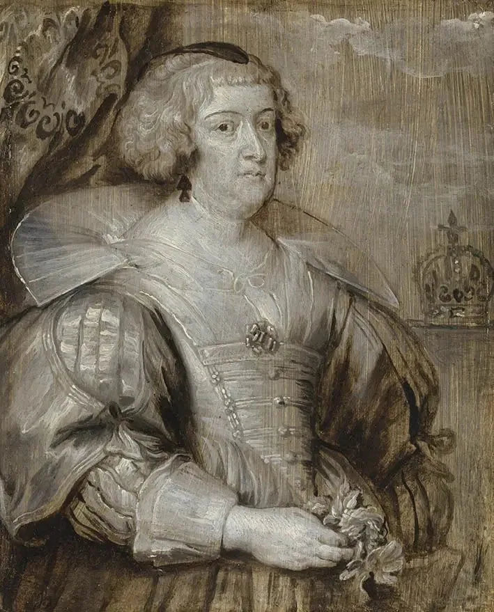 Marie de Médicis - Antoine van Dyck image 1 reproduction de peinture à l’huile
