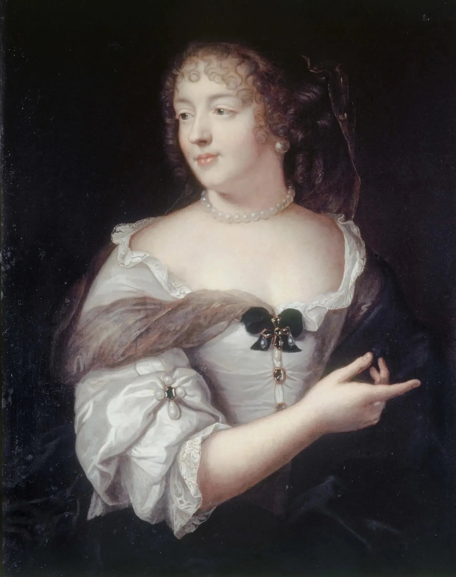 Marie de Rabutin-Chantal, marquise de Sévigné (1626-1696) - Claude Lefèbvre image 1 copie de tableau peinte à la main