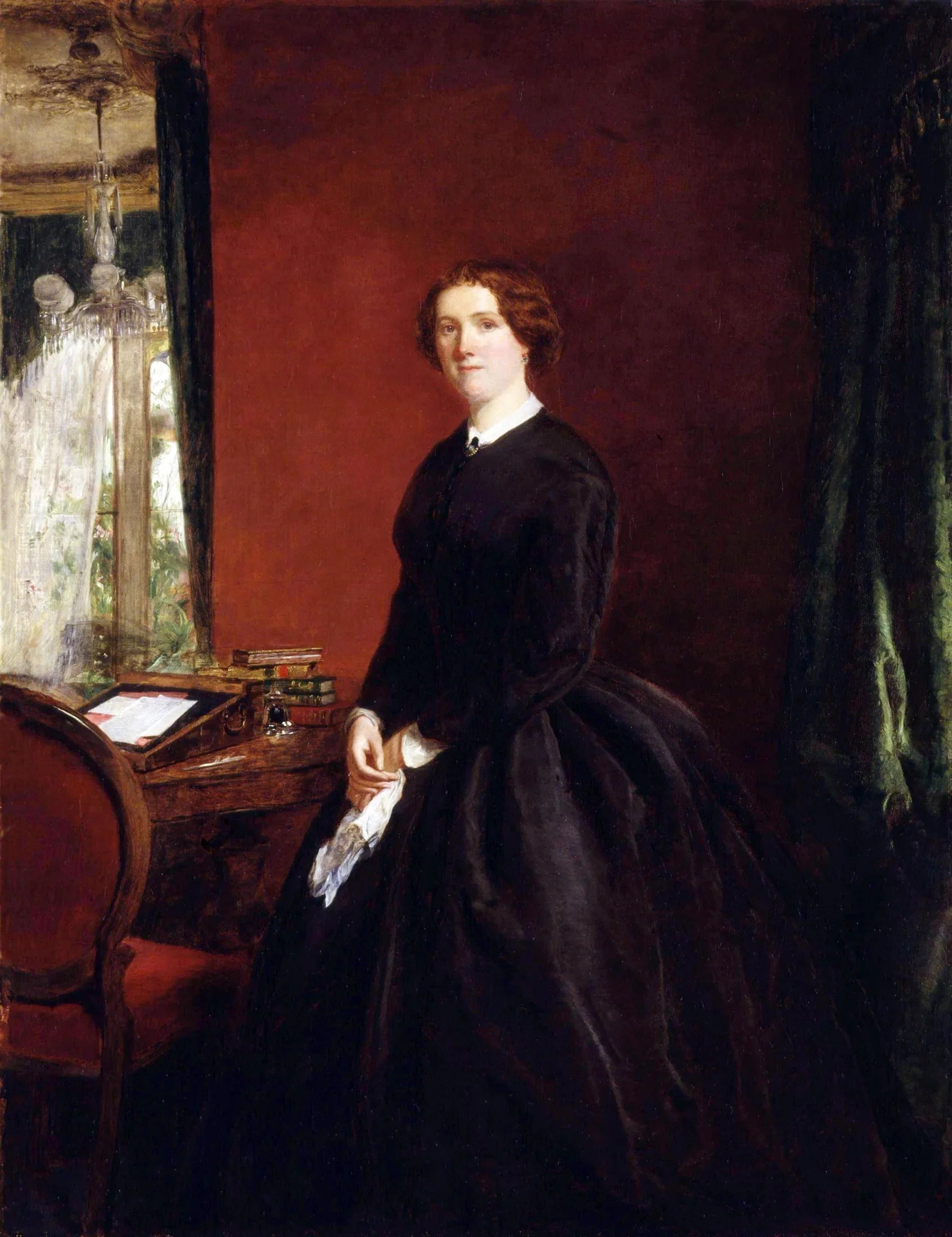 Marie Elizabeth Braddon - William Powell Frith image 1 copie de tableau peinte à la main