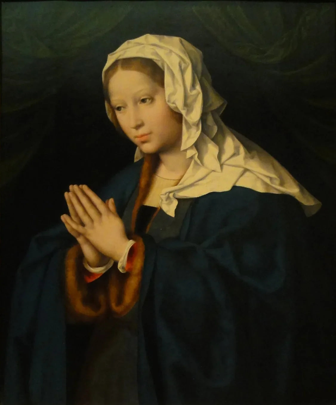 Marie en prière - Joos van Cleve image 1 reproduction de peinture à l’huile