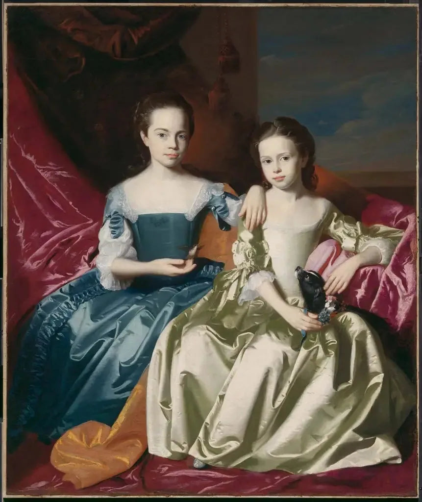Marie et Élisabeth Royall - John Singleton Copley image 1 copie de tableau peinte à la main