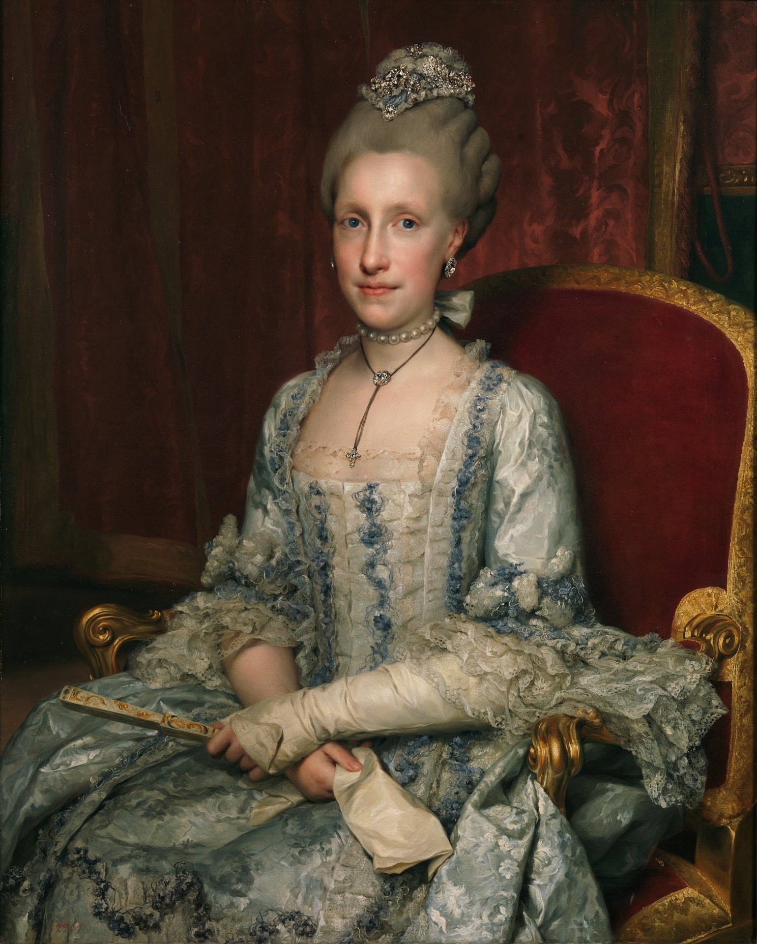 Marie-Louise d'Espagne, grande duchesse de Toscane - Anton Raphael Mengs image 1 reproduction d’œuvre d’art à l’huile
