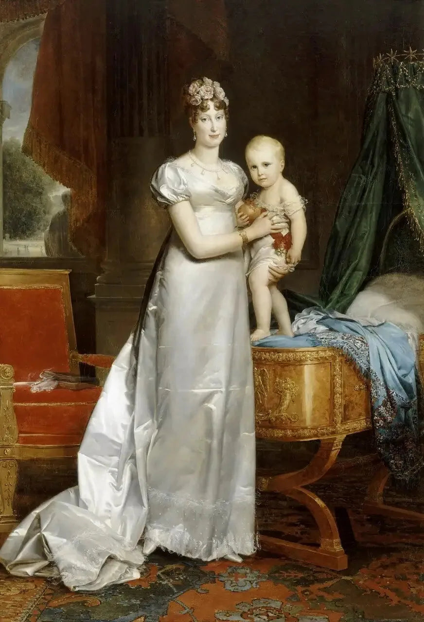 Marie-Louise, impératrice des Français et le roi de Rome - François Gérard image 1 reproduction artisanale de tableau