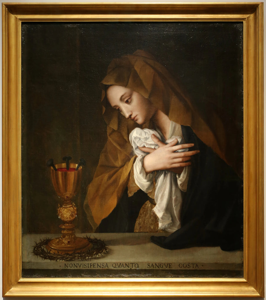Marie Madeleine adorant les symboles de la Passion du Christ - Alessandro Allori