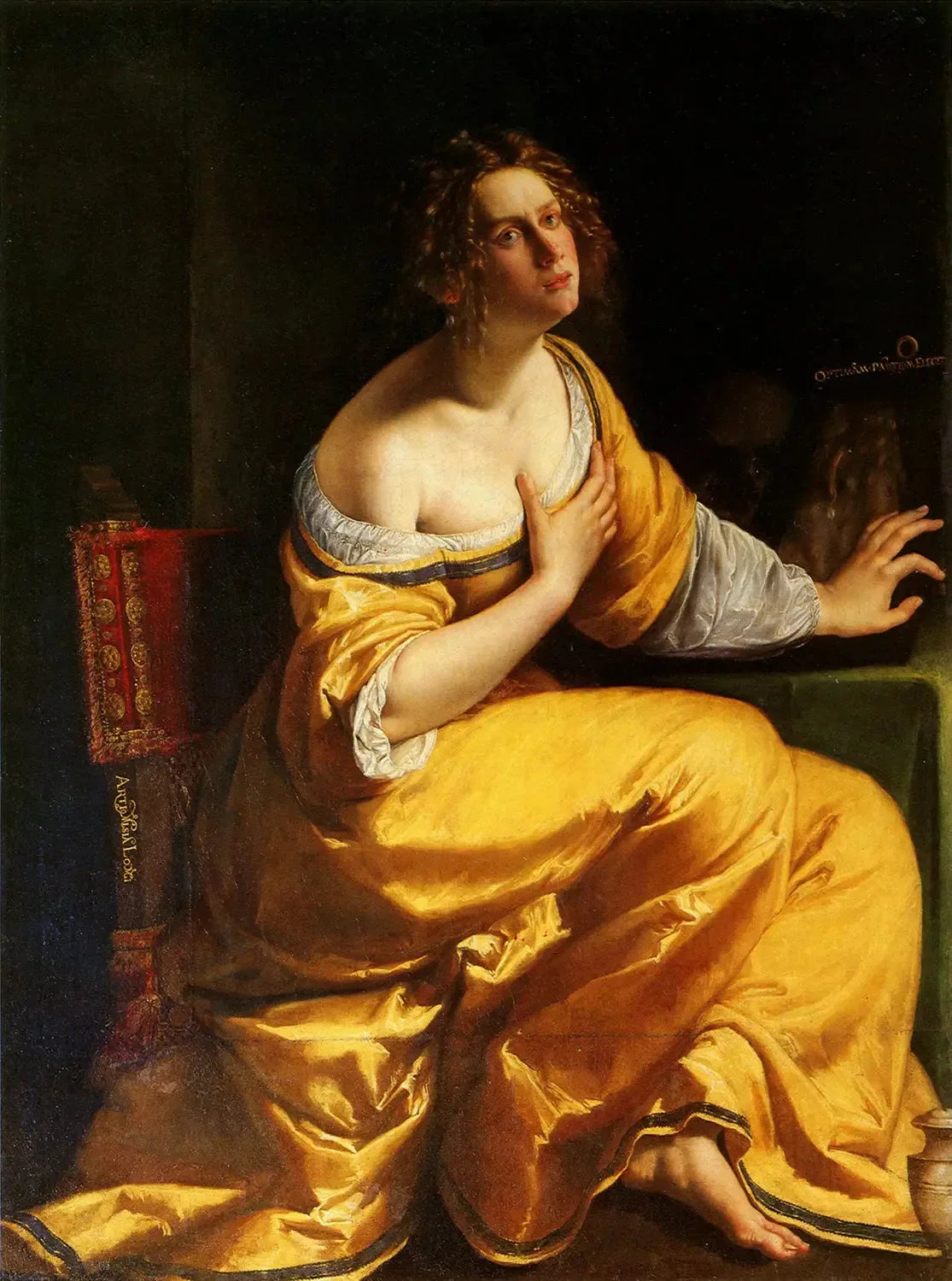 Marie Madeleine - Artemisia Gentileschi image 1 reproduction de peinture à l’huile
