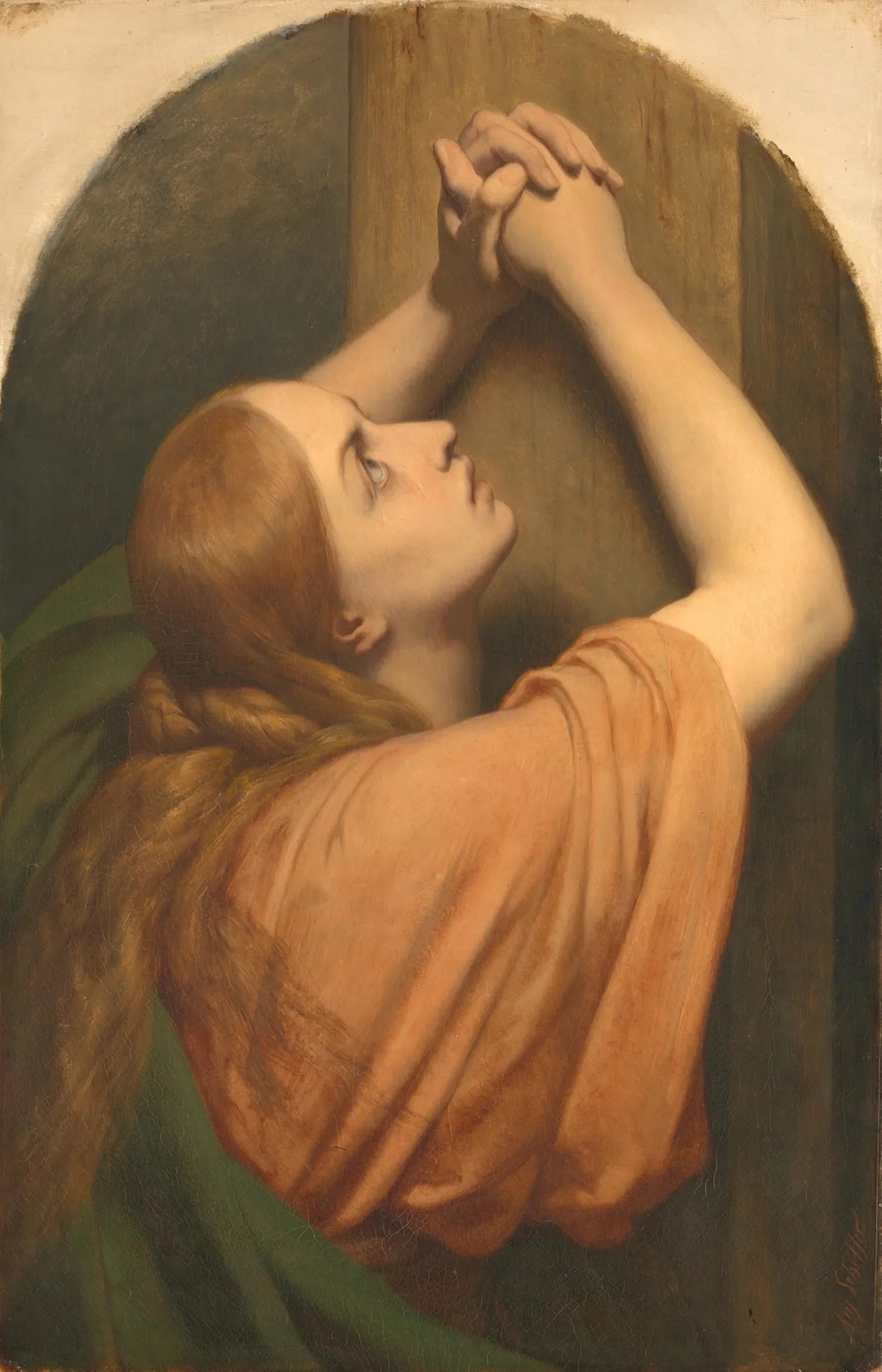 Marie Madeleine au pied de la croix - Ary Scheffer image 1 reproduction réalisée par Alpha Reproduction
