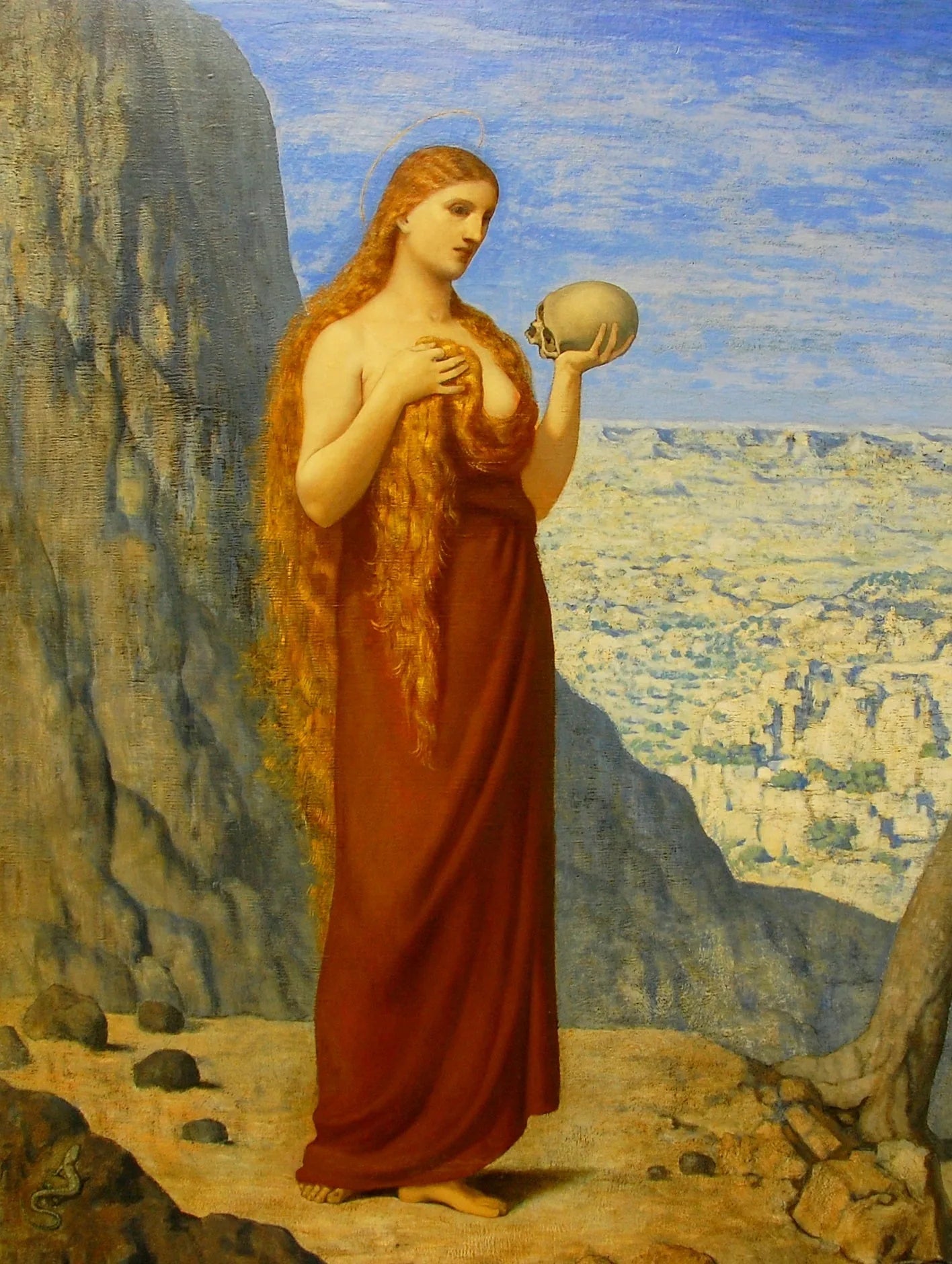 Marie-Madeleine dans le désert - Pierre Puvis de Chavannes image 1 reproduction réalisée par Alpha Reproduction
