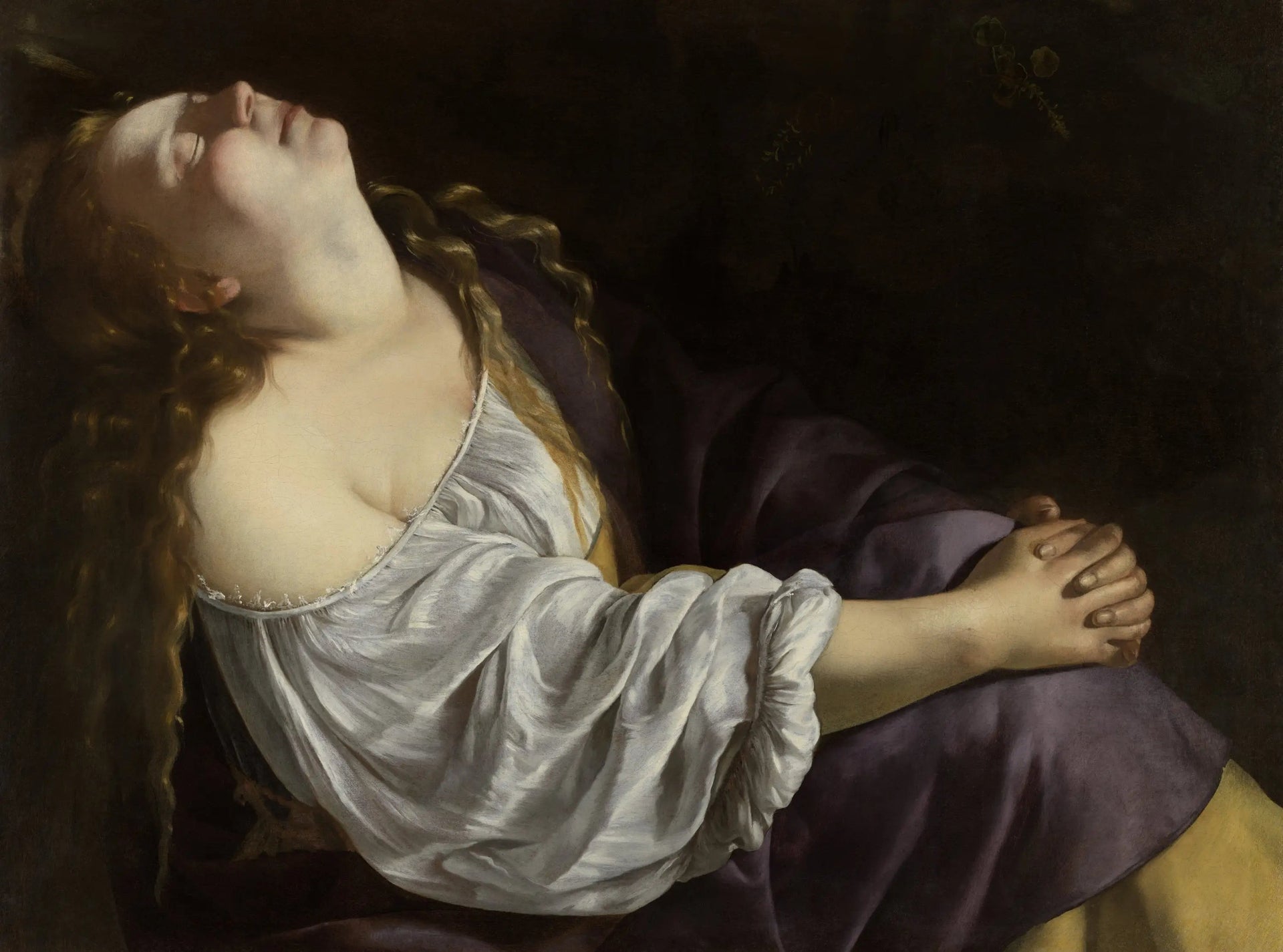 Marie-Madeleine en extase - Artemisia Gentileschi image 1 tableau peint à l’huile sur toile