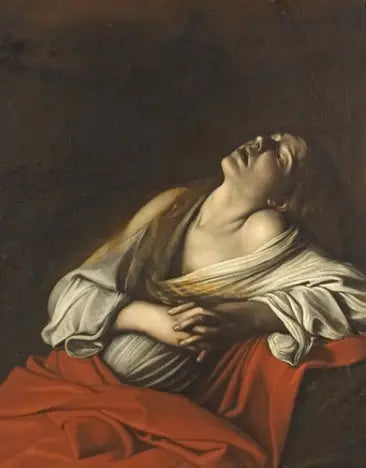 Marie-Madeleine en extase - Le Caravage image 1 tableau peint à l’huile sur toile