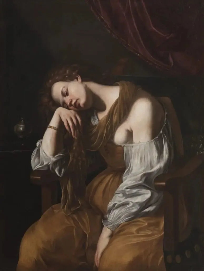 Marie-Madeleine en mélancolie - Artemisia Gentileschi