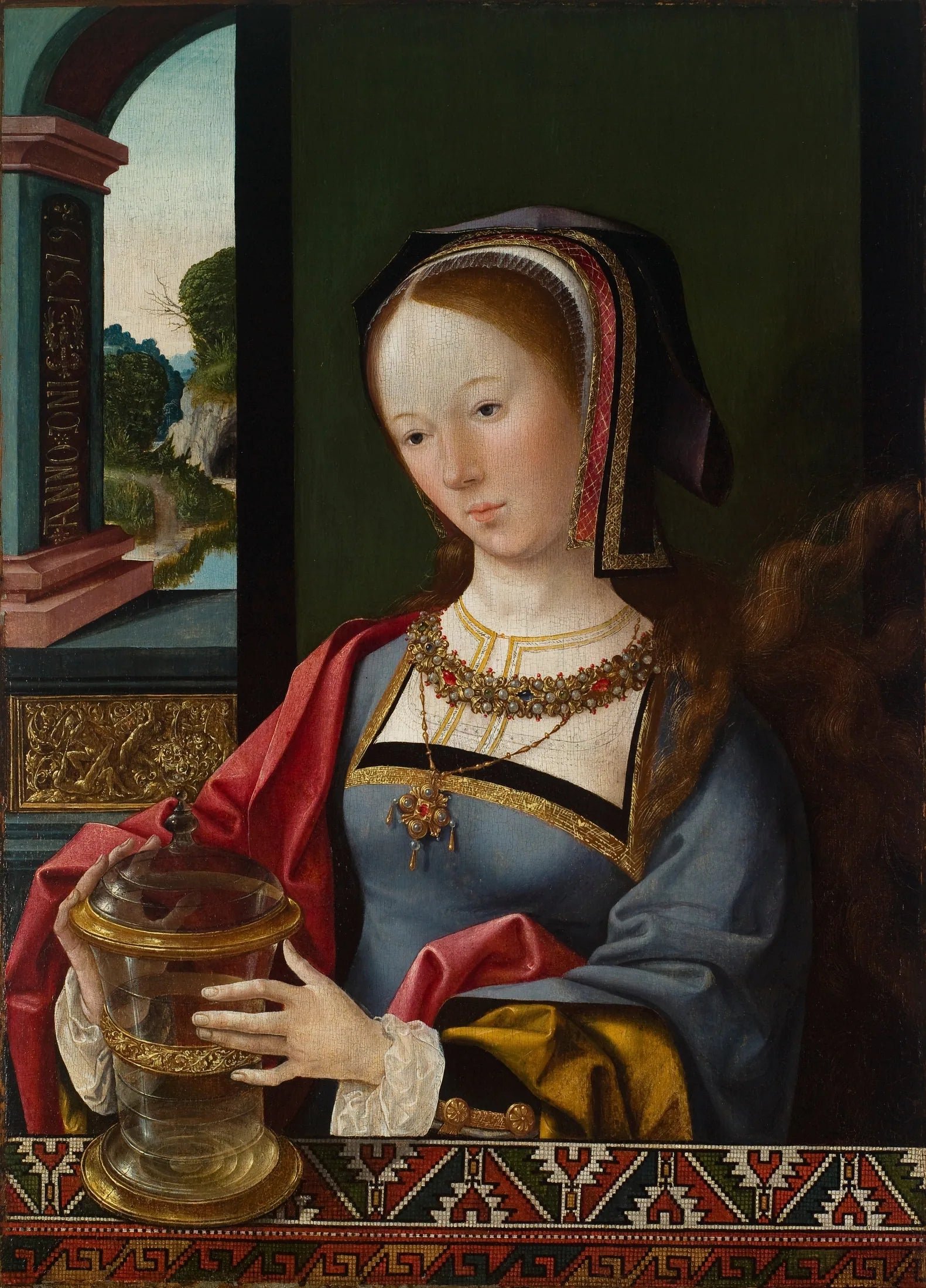 Marie-Madeleine - Jacob Cornelisz van Oostsanen image 1 reproduction de peinture à l’huile