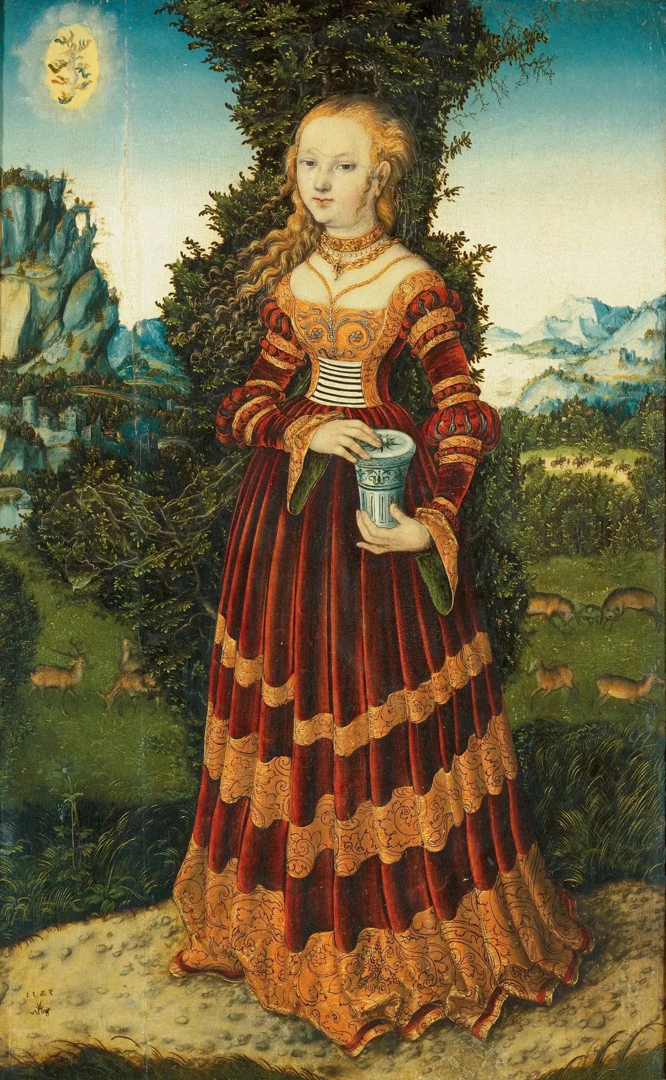 Marie-Madeleine - Lucas Cranach the Elder image 1 copie de tableau peinte à la main