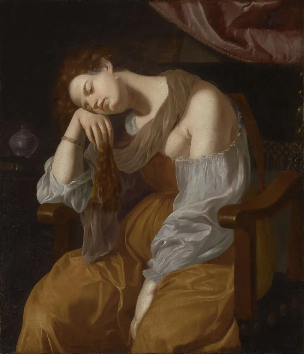 Marie Madeleine pénitente - Artemisia Gentileschi image 1 reproduction artisanale de tableau